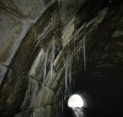 Icicles in Tunnel