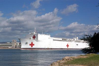 Asian tsunami-hospital ship USNS Mercy (T-AH 19)
