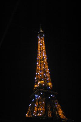 After dinner we took a nightime cruise along the Seine viewing  Paris - the City of Lights