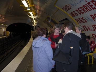 One of our trips on the RER and Metro