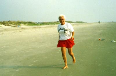 Mom Enjoying The Beach-Tybee Island GA