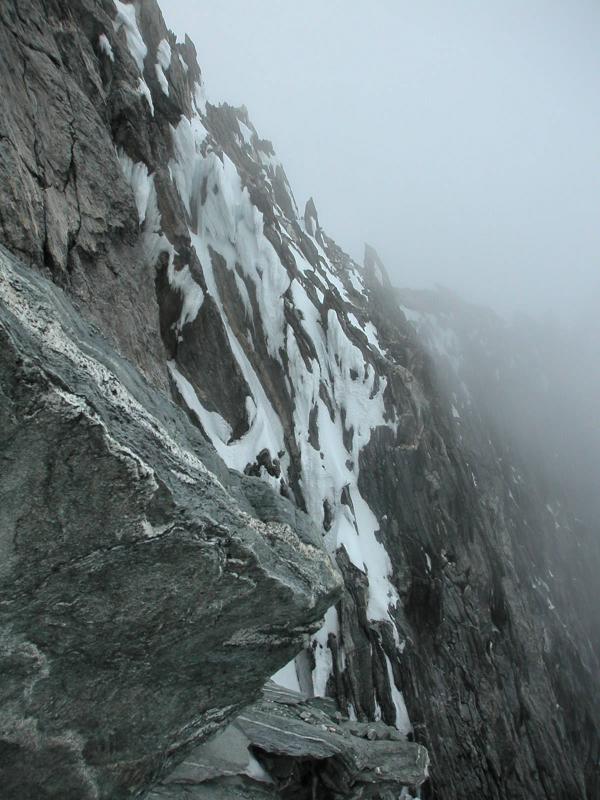 Sheer cliffs