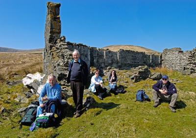 Another group at mine ruins