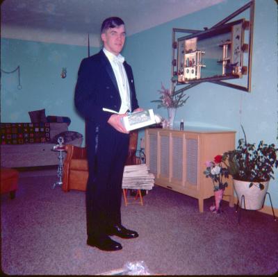 This is me; getting ready for the prom in 1966