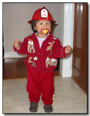 A Fireman's Hat adds that extra stylish touch!