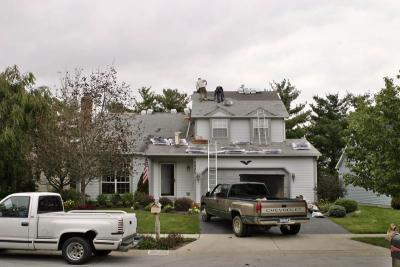 New Roof, Day One; a Cold Day for a new roof