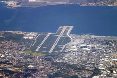 Marseille Airport from 20000ft