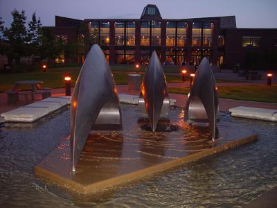 Syre Center with Fountainat Whatcom Community College