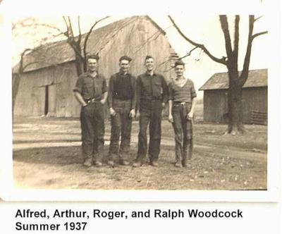 Alfred, Arthur, Roger & Ralph Woodcock - 1937