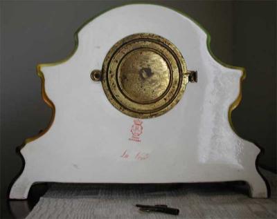 Back of Wedding Clock, Arthur & Sarah Wedding Gift