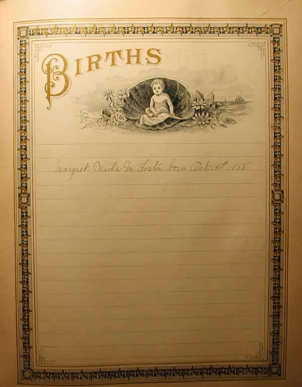 Bible Births Page