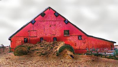 Barn with Diagonal Windows - treatment 2