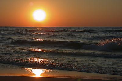 Sunset over Lake Michigan