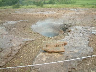 Litli Geysir (origin of the English word geyser)