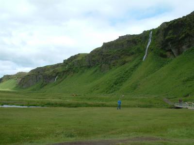 Another waterfall, before reaching Skógafoss