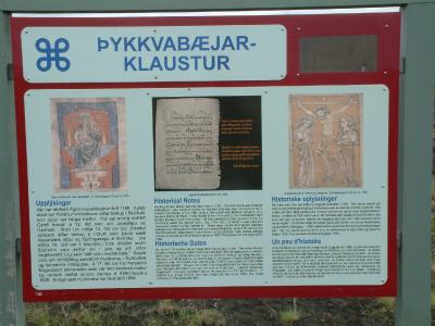 Signboard at ykkvibr