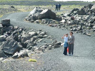 Hiking to edge of Skaftafellsjökull in Skaftafell National Park