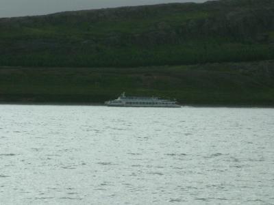 Tourist ship Lagarfljótsormurinn on Lake Lögurinn at Guesthouse Egilsstaðir