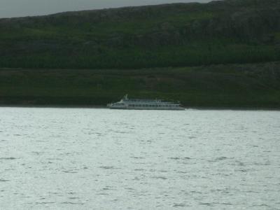 Tourist ship Lagarfljtsormurinn on Lake Lgurinn at Guesthouse Egilsstair