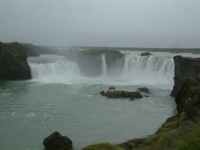 Goðafoss (God Falls, where Iceland's leaders dumped icons of the Norse Gods during the transition to Christianity)