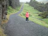 Rift between N. American and European tectonic plates at Þingvellir