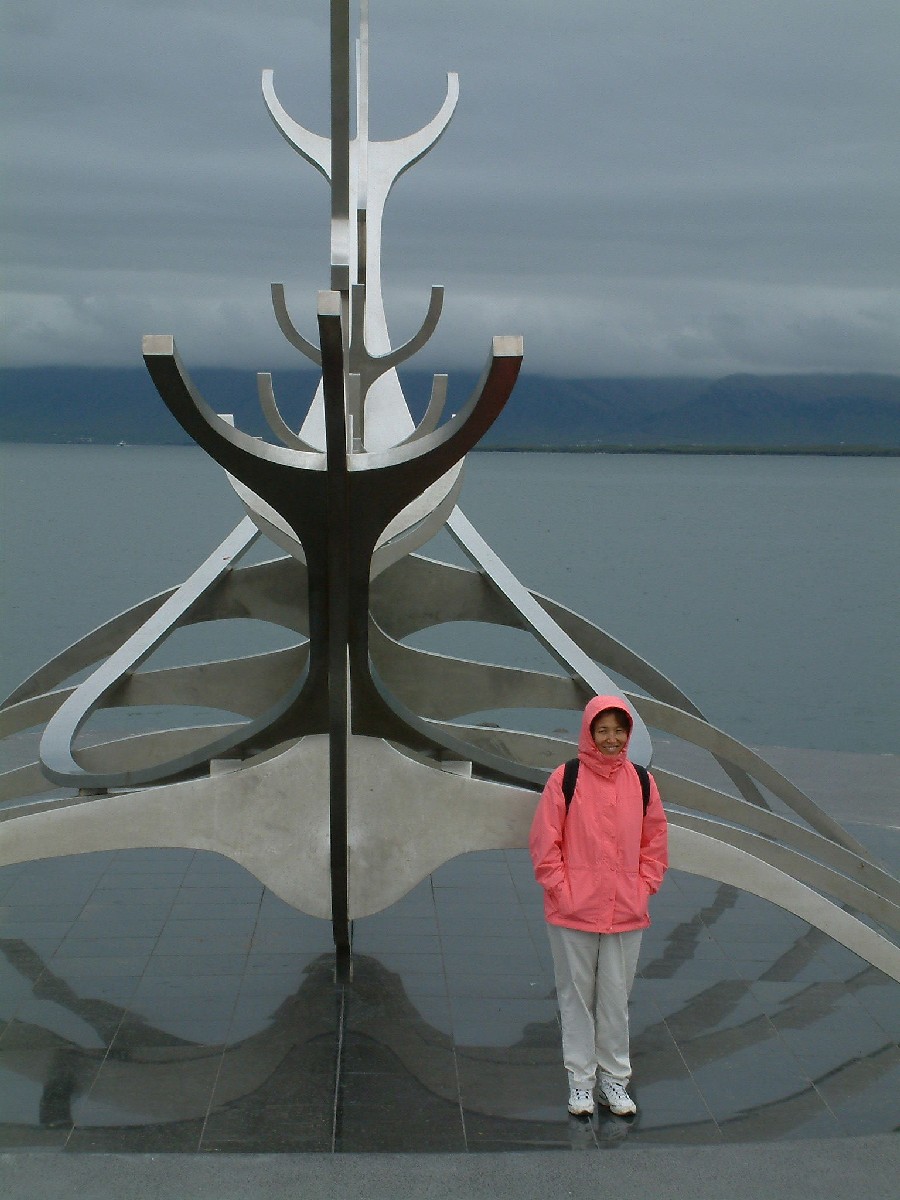 Viking ship statue