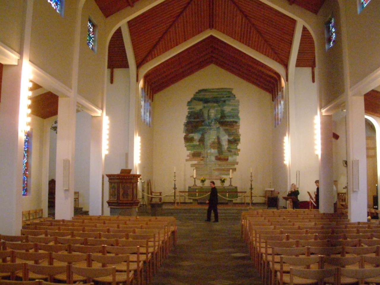 Inside church at Sklholt, Icelands first bishopric between rivers Brar and Hvt (first Bishop in 1056 AD)