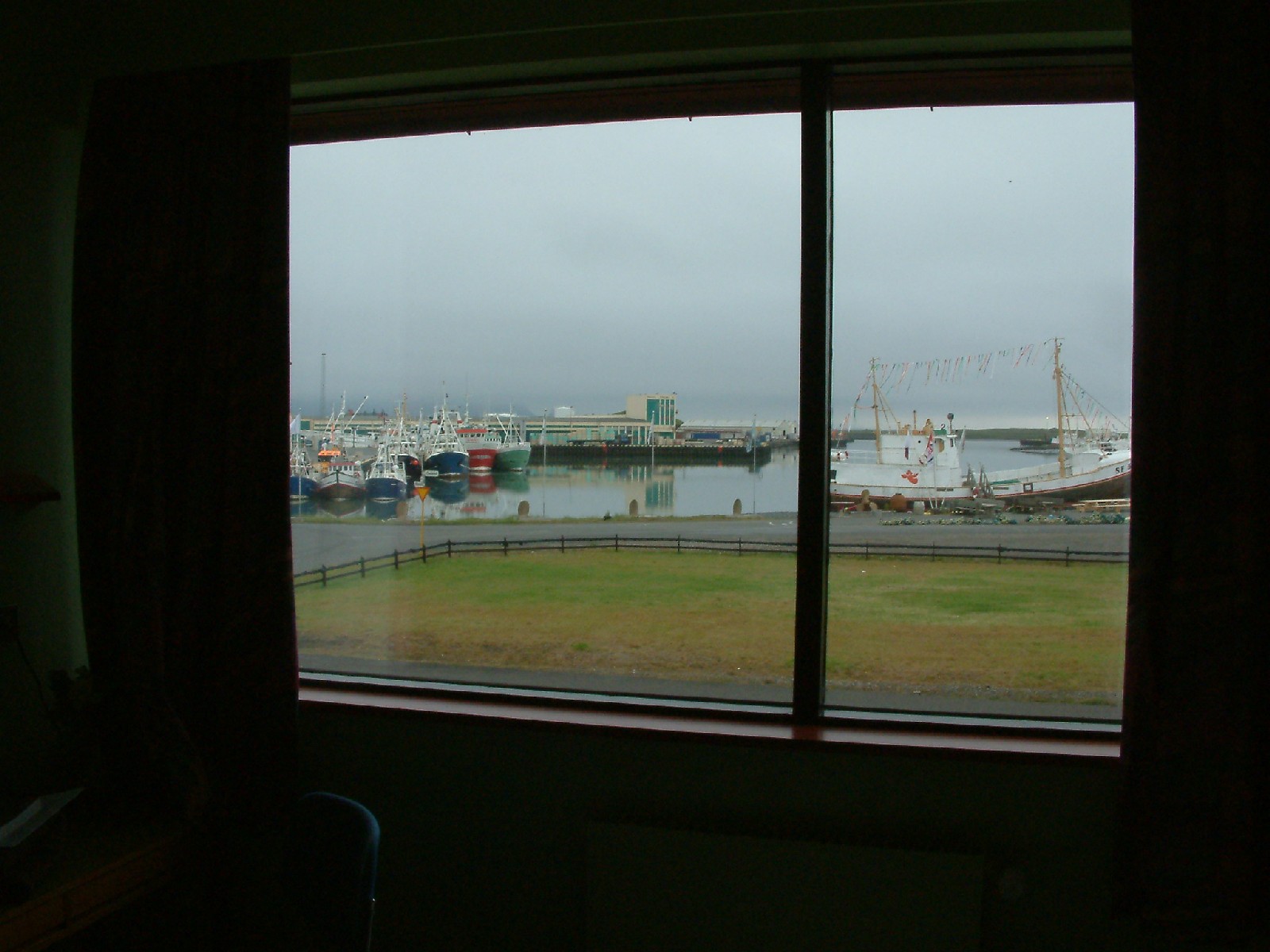 View from guesthouse window in Hfn