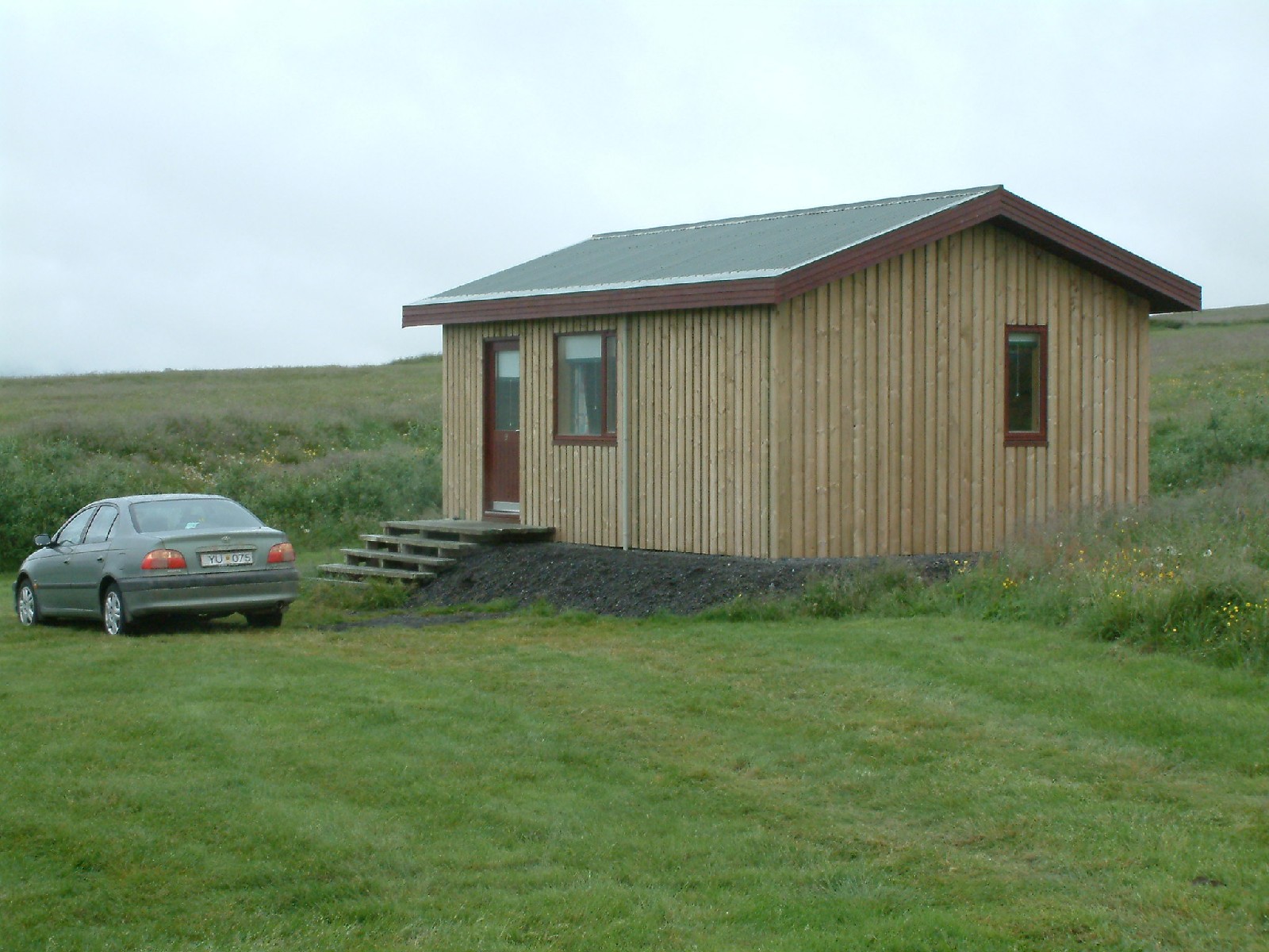 Our cabin at Guesthouse Rauaskria south of Hsavk