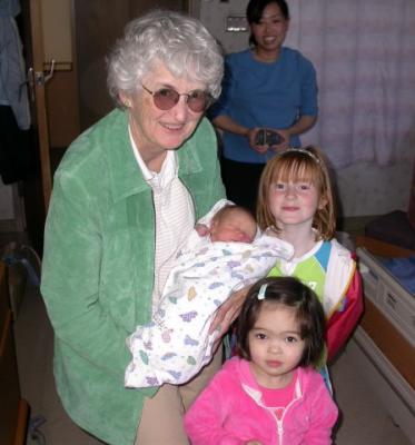 Grandma, Liana, Rori (back), Alyssa & Lizla way back