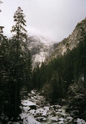 yosemite snowy river