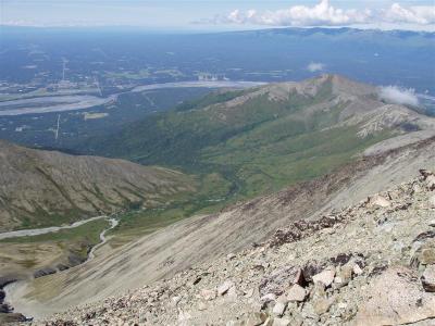 View from Matanuska Peak descent