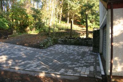 The new driveway