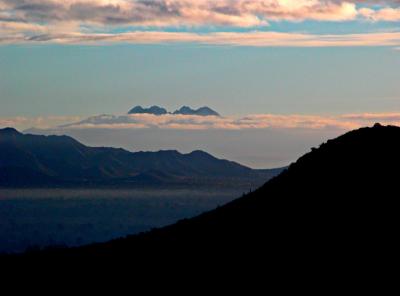 Four Peaks mountain in the distance