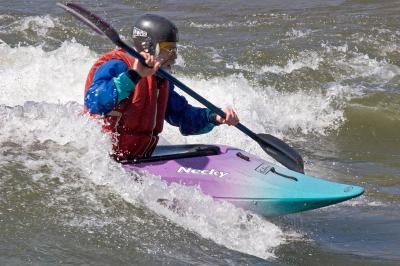 delaware river kayaking action