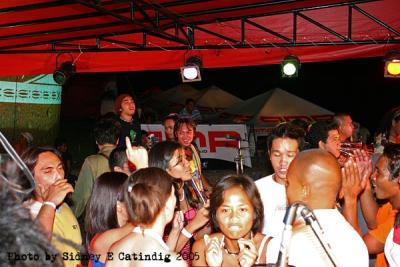 On the stage