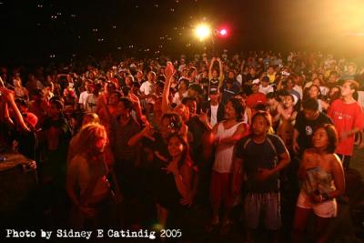 The crowd from the stage