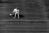 Man on Opera House steps
