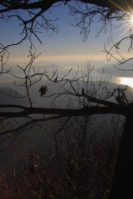 Clear winter day over Lago Maggiore