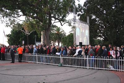 Part of the crowd of ~35,000