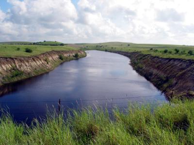 Catfish Pit South View - July, 2002