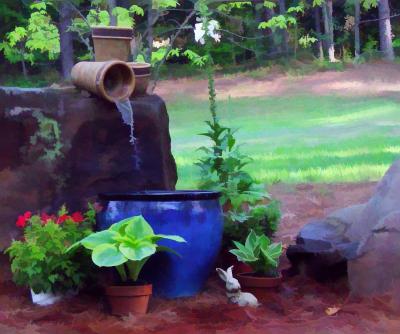 2ndBackyard Fountain by Faye White