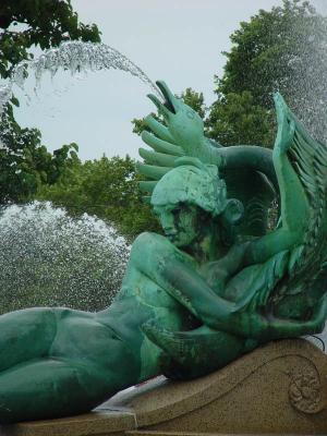 Swann Fountain Detail (Wissahickon) by A. M. Petito