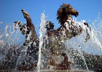 Mustang Fountain #2by MxCat