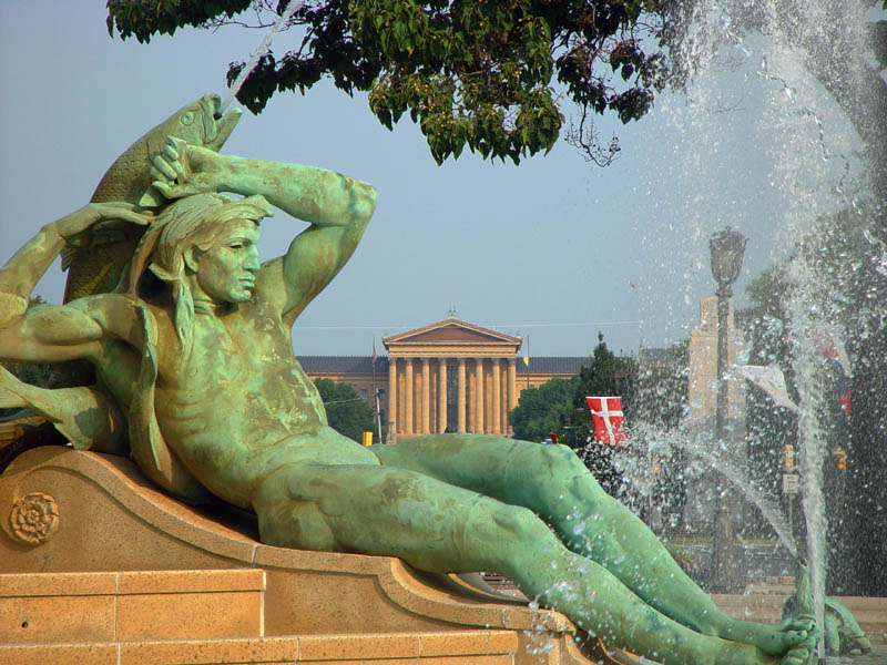 Swann Fountain and Art Musuem by A.M. Petito