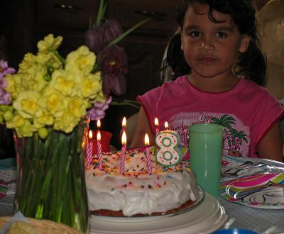 Anticipating the blowing out the candles