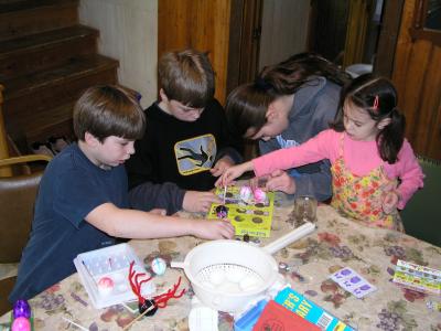 Coloring Easter Eggs