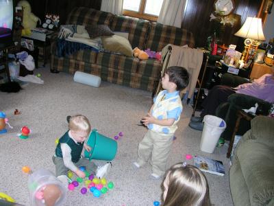 Ryan and Kyle on Easter Day