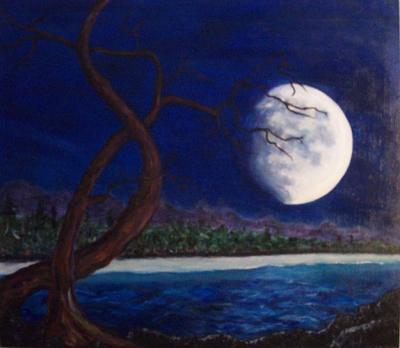 Moon, 28x32  SOLD