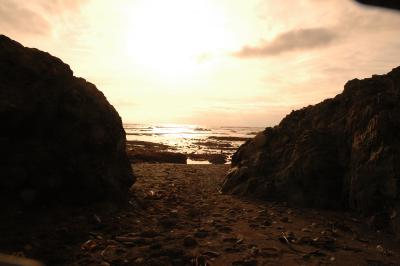 at the beach, Christmas Day